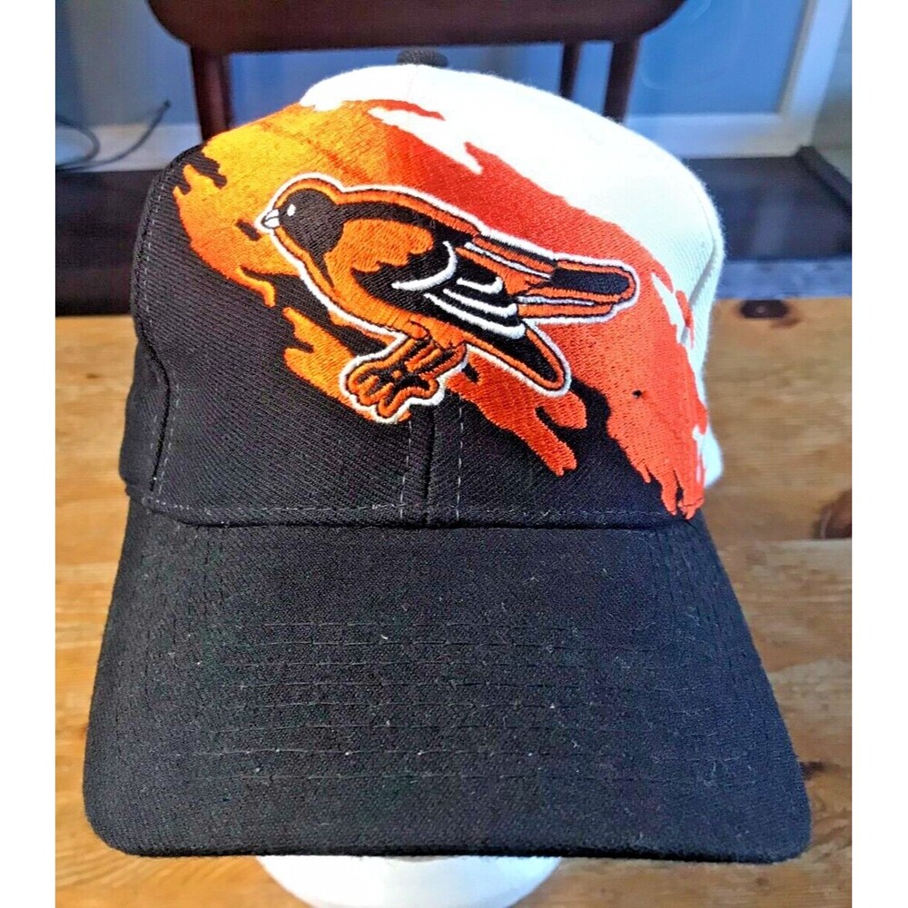 Vintage Baltimore Orioles Hat Logo Athletic Splash Snapback 1990s Rare 90s